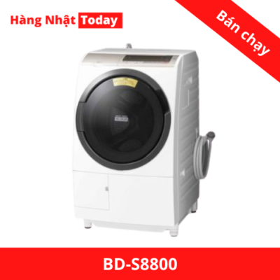 Máy giặt Hitachi BD-S8800 giặt 11kg sấy 6kg lồng giặt BigDrum 4 Máy giặt Hitachi BD-S8800-1