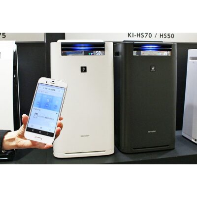 Lọc không khí Sharp KI-HS70 (50m2) có ion plasma bù ẩm 6 KI-HS70-W-H
