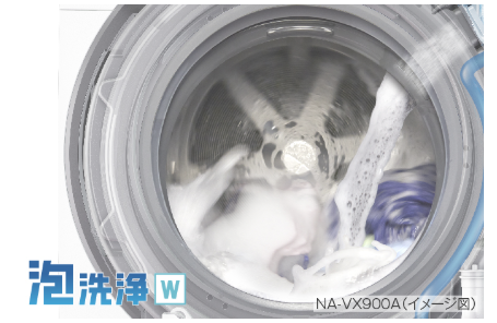 Máy giặt Panasonic NA-VX700AL, NA-VX700AR giặt 10kg sấy 6kg 3 Giặt tạo bong bóng