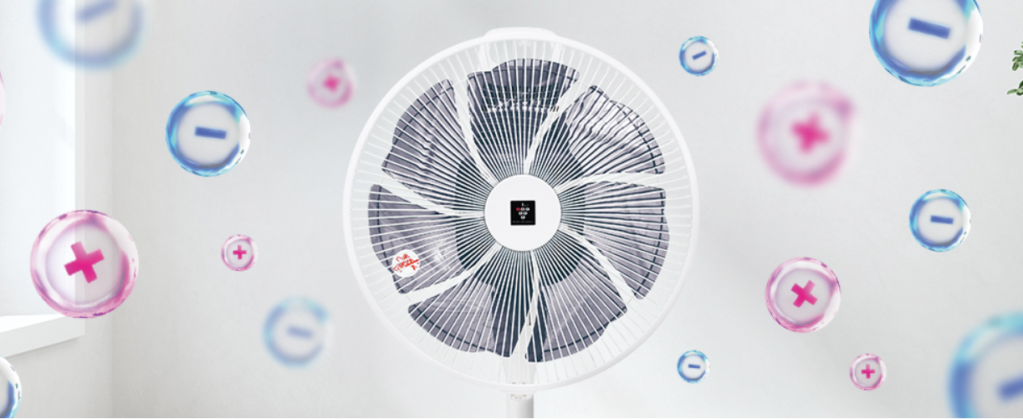 Quạt treo tường Sharp PJ-N3AK có tạo Ion plasma khử khuẩn khử mùi 5 Quạt được trang bị Ion Plasma