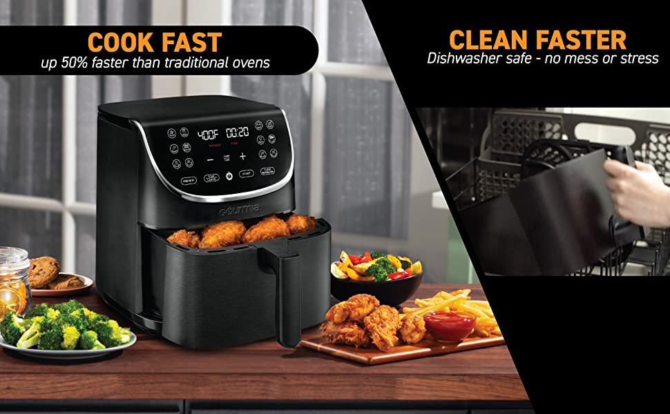 Nồi chiên không dầu Gourmia 6L nhiều chế độ cao 10 Nồi chiên không dầu Gourmia 6L nhiều chế độ cao | hangnhattoday.com